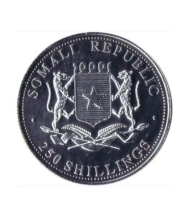 Republica Somalia 250 Shilling 2005. Papa Juan Pablo II. nº2  - 2