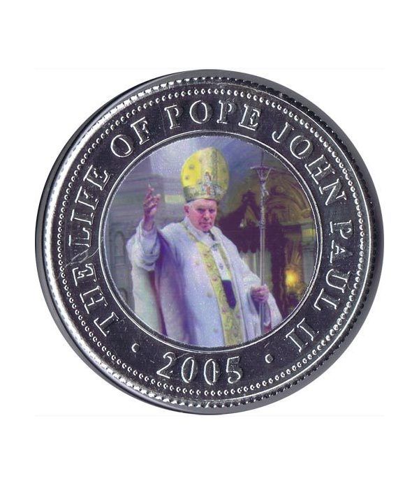 Republica Somalia 250 Shilling 2005. Papa Juan Pablo II. nº2  - 4