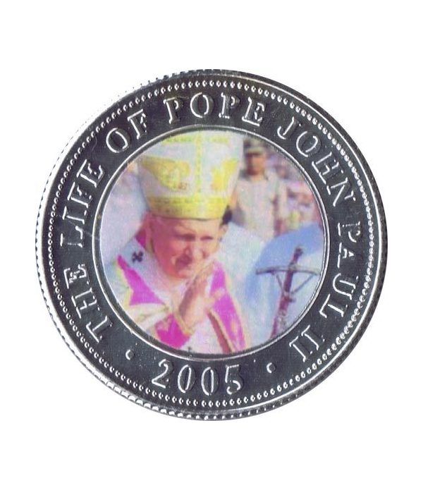 Republica Somalia 250 Shilling 2005. Papa Juan Pablo II. nº9  - 4