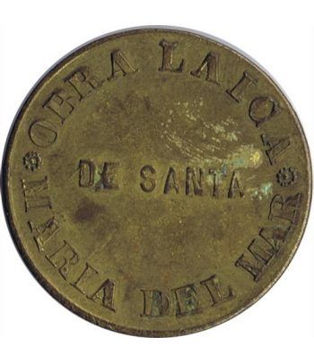 Medalla Obra Laica de Santa Maria del Mar. Latón.