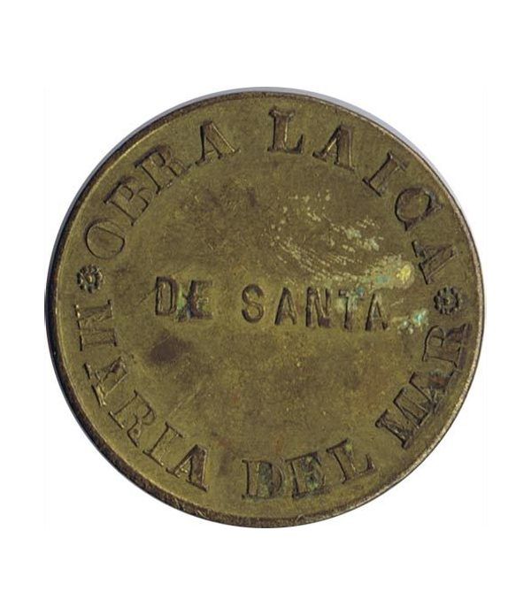 Medalla Obra Laica de Santa Maria del Mar. Latón.