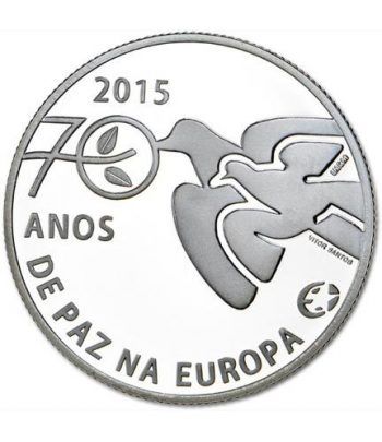 Portugal 2.5 Euros 2015. 70 Años de Paz en Europa.
