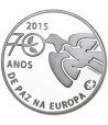 Portugal 2.5 Euros 2015. 70 Años de Paz en Europa.