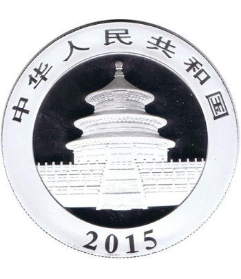 Moneda Onza de Plata y Oro 10y. China Oso Panda 2015