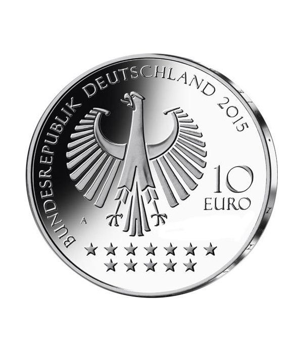 moneda Alemania 10 Euros 2015 A. Otto Von Bismarck.  - 2