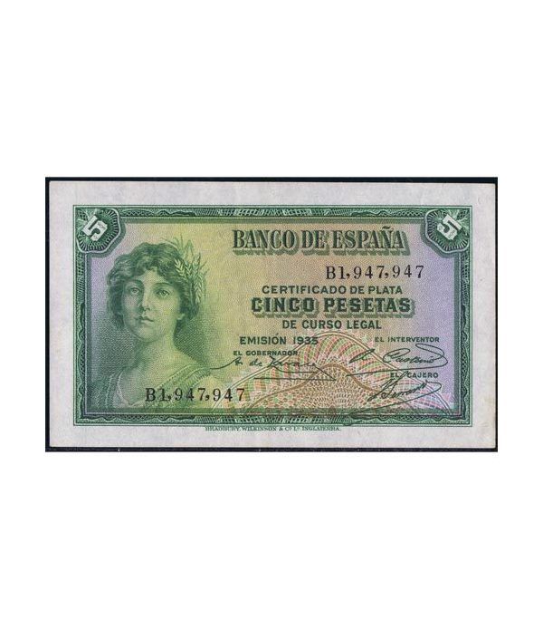 (1935) Banco de España. 5 Pesetas. MBC-  - 1