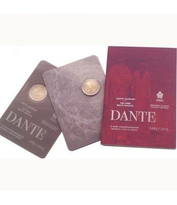 moneda 2 euros San Marino 2015 Dante Alighieri.