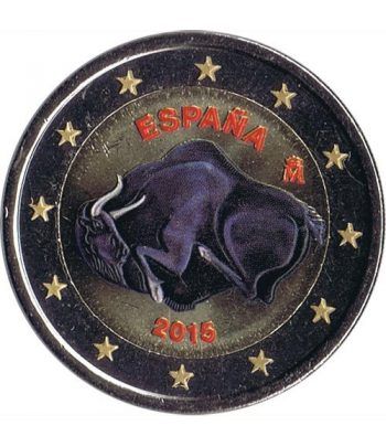 moneda conmemorativa 2 euros España 2015 Altamira color A.  - 2