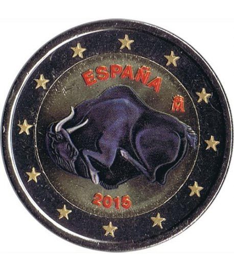moneda conmemorativa 2 euros España 2015 Altamira color A.