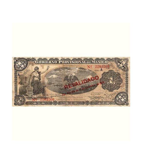 Mexico 1 Peso 1914 Revalidado por decreto. EBC