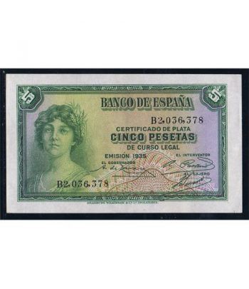 (1935) Banco de España. 5 Pesetas. SC.