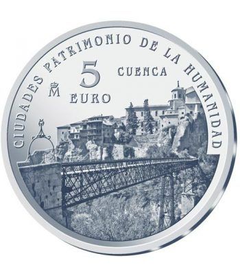 Moneda 2015 Patrimonio de la Humanidad. Cuenca. 5 euros.