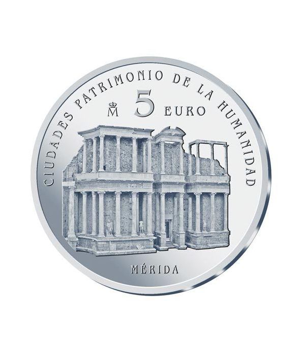 Moneda 2015 Patrimonio de la Humanidad. Merida. 5 euros.