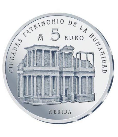 Moneda 2015 Patrimonio de la Humanidad. Merida. 5 euros.