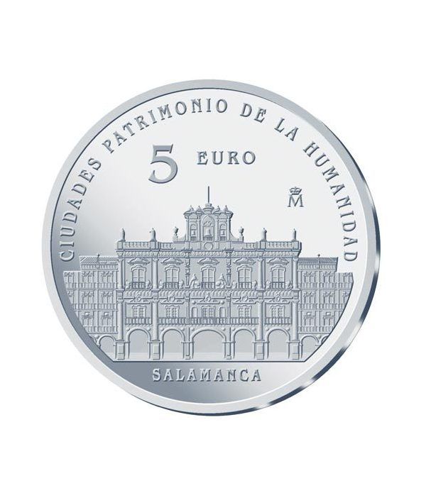 Moneda 2015 Patrimonio de la Humanidad. Salamanca. 5 euros.