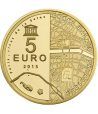 Francia 5€ 2015 UNESCO. Invalidos y Gran Palacio. Oro.