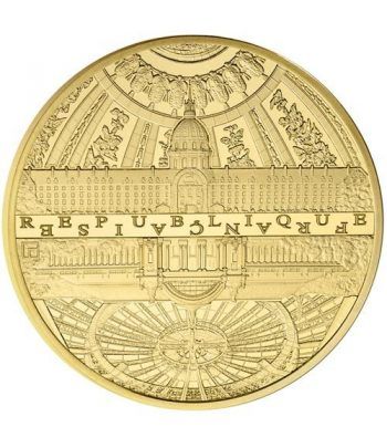 Francia 5€ 2015 UNESCO. Invalidos y Gran Palacio. Oro.