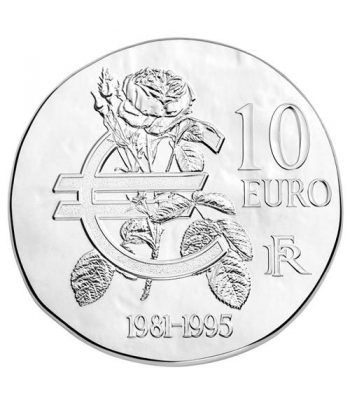 Francia 10€ 2015 François Mitterrand. Plata