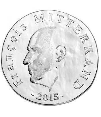 Francia 10€ 2015 François Mitterrand. Plata