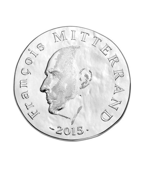 Francia 10€ 2015 François Mitterrand. Plata