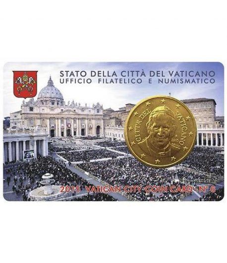 Cartera oficial euroset Vaticano 2015 (moneda 50cts.)