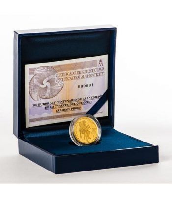 Moneda 2015 IV Cº Segunda Parte Don Quijote 100 euros. Oro.