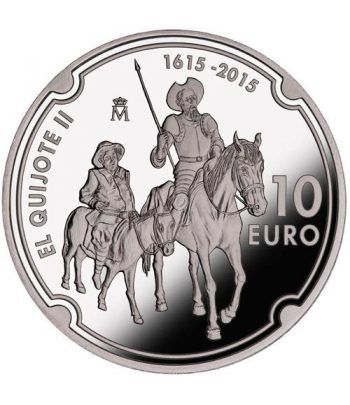 Monedas 2015 IV Cº Segunda Parte Don Quijote Completa Plata Oro