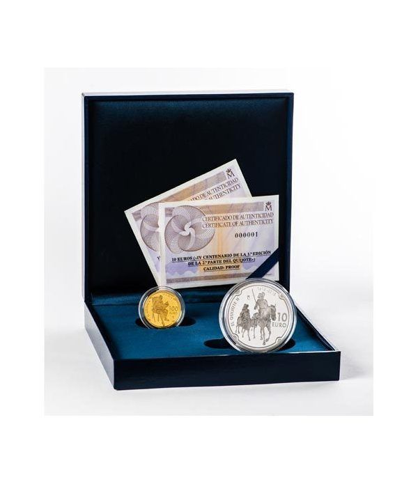 Monedas 2015 IV Cº Segunda Parte Don Quijote Completa Plata Oro