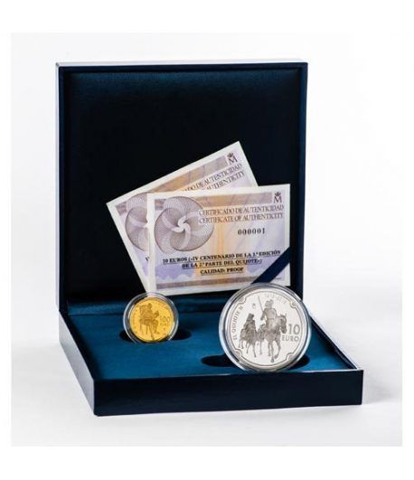 Monedas 2015 IV Cº Segunda Parte Don Quijote Completa Plata Oro