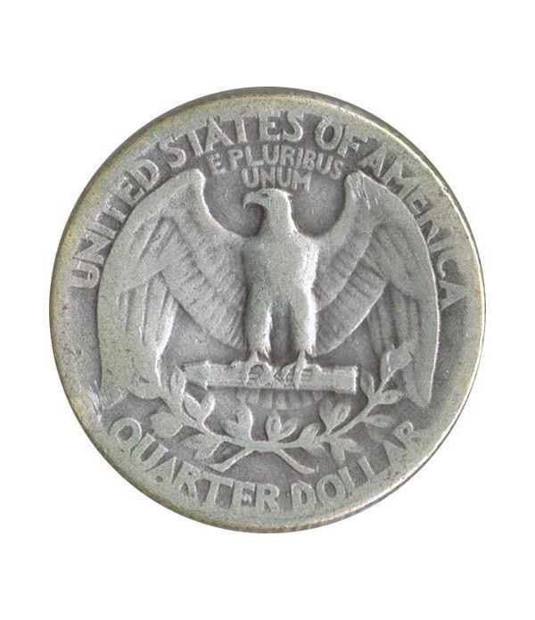 Moneda de plata 1/4 $ Estados Unidos 1934.