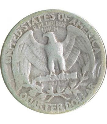 Moneda de plata 1/4 $ Estados Unidos 1941.