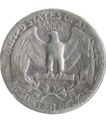 Moneda de plata 1/4 $ Estados Unidos 1942.