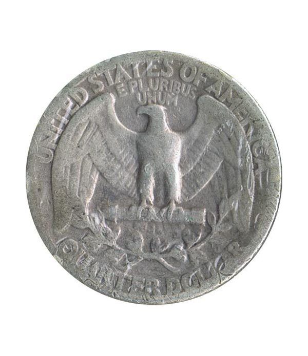 Moneda de plata 1/4 $ Estados Unidos 1942.  - 2