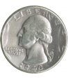 Moneda de plata 1/4 $ Estados Unidos 1943.