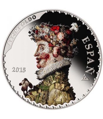 Moneda 2015 Tesoros Españoles. Arcimboldo. 50 euros. Plata.