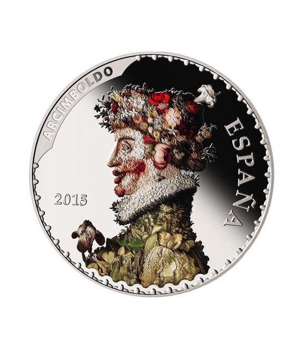 Moneda 2015 Tesoros Españoles. Arcimboldo. 50 euros. Plata.