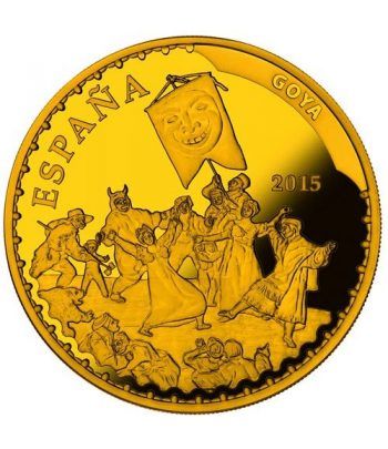 Moneda 2015 Tesoros Españoles. Goya. 400 euros. Oro.