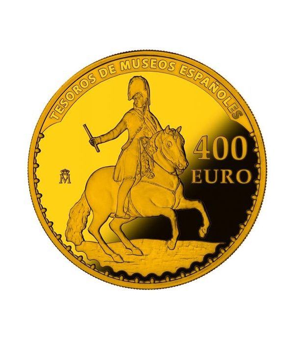 Moneda 2015 Tesoros Españoles. Goya. 400 euros. Oro.