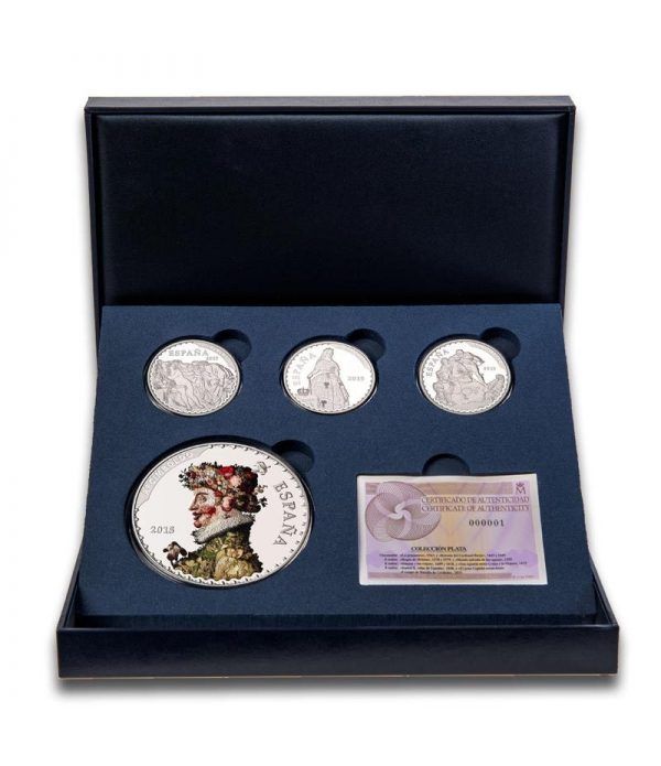 Monedas 2015 Tesoros Españoles. Estuche Plata.