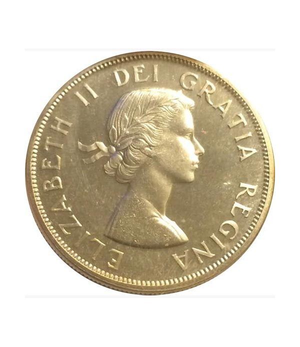 Canada 1$ 1963 Canoa. Plata.