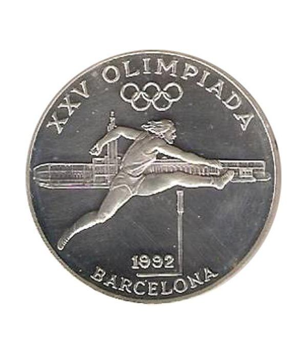 Moneda de plata 20 Diners Andorra 1990 Salto Obstaculos.