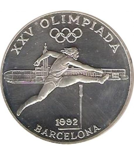 Moneda de plata 20 Diners Andorra 1990 Salto Obstaculos.