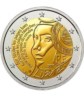 moneda conmemorativa 2 euros Francia 2015 Federación.