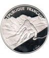 Moneda de plata 100 Francos Francia 1989 Albertville'92 Ski