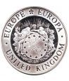 Moneda de plata 25 Ecu Gran Bretaña 1992 Europa. Estuche