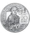 moneda Austria 20 Euros 2015 Mozart. Wolfgang niño.