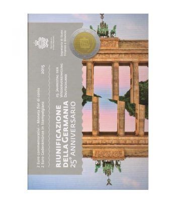 moneda conmemorativa 2 euros San Marino 2015 Reunificacion