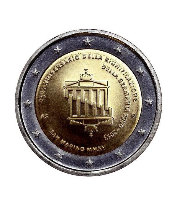 moneda conmemorativa 2 euros San Marino 2015 Reunificacion  - 4