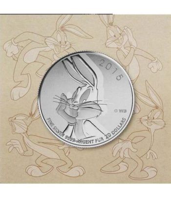 Moneda de plata 20$ Canada Bugs Bunny 2015