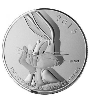 Moneda de plata 20$ Canada Bugs Bunny 2015
